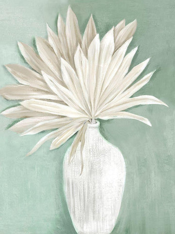 Sandy Boho Dry Palms II Black Ornate Wood Framed Art Print with Double Matting by Black, Alex