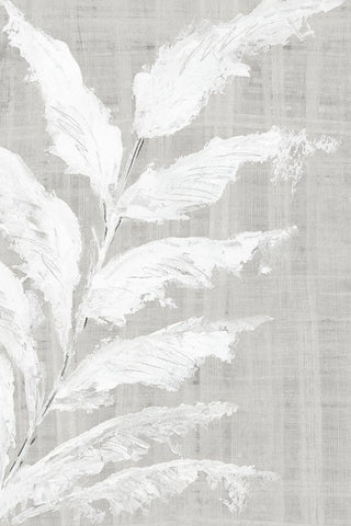 Neutral Palms II  White Modern Wood Framed Art Print with Double Matting by Black, Alex