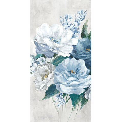 Bundles of Blue I Gold Ornate Wood Framed Art Print with Double Matting by Black, Alex