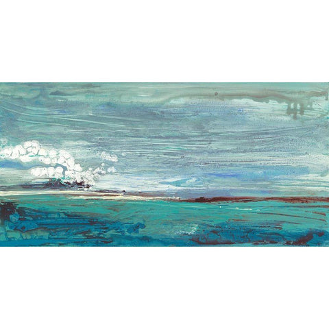 On the Horizon Black Modern Wood Framed Art Print with Double Matting by Hove, Beth Ten