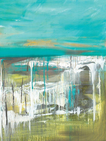 From The Shore I White Modern Wood Framed Art Print with Double Matting by Hove, Beth Ten
