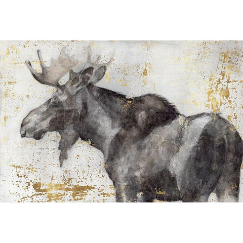 Alces Trail II Black Modern Wood Framed Art Print by Hawksley, Beverley