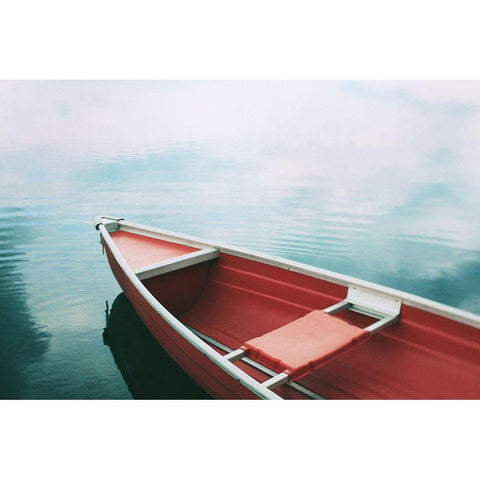 Floating in the Sky White Modern Wood Framed Art Print by Bock, Alicia