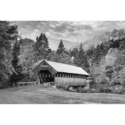 Bennett Bridge Black Modern Wood Framed Art Print by Berk