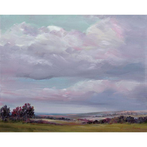 In the Clouds Black Modern Wood Framed Art Print by Broome, Marianne