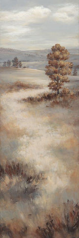 Into the Distance I White Modern Wood Framed Art Print with Double Matting by Broome, Marianne