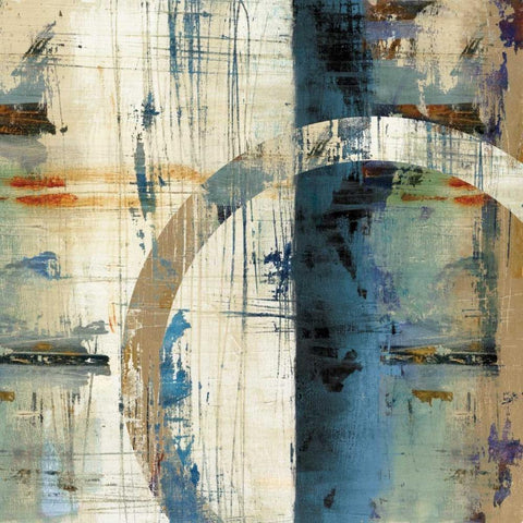 Torn I Black Ornate Wood Framed Art Print with Double Matting by Bradley, Tim