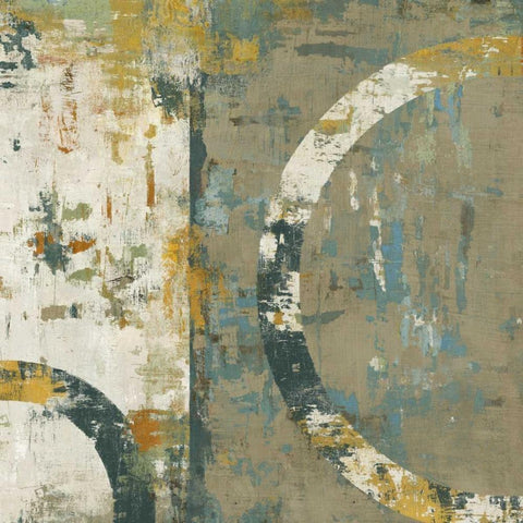 Elation II White Modern Wood Framed Art Print by Bradley, Tim