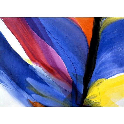 The Color of Joy White Modern Wood Framed Art Print by Ridgeway, Bette