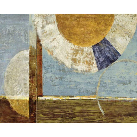 Passing Through White Modern Wood Framed Art Print by Dolce, Carmen