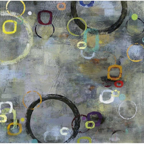 Binary I White Modern Wood Framed Art Print by Dolce, Carmen