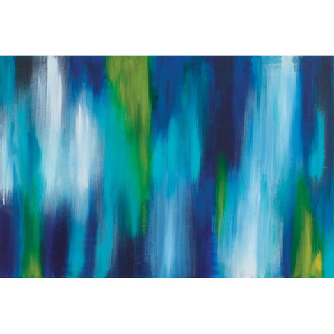 Aquos Black Modern Wood Framed Art Print with Double Matting by Soccio, Christine