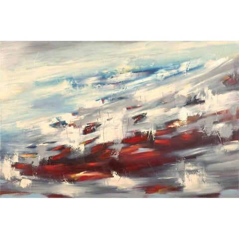 Solitude Black Modern Wood Framed Art Print with Double Matting by Ligeros, Cynthia