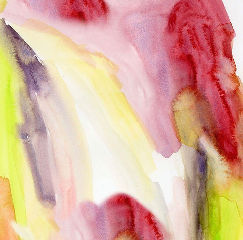 Crystaline II White Modern Wood Framed Art Print with Double Matting by Essue, Christine