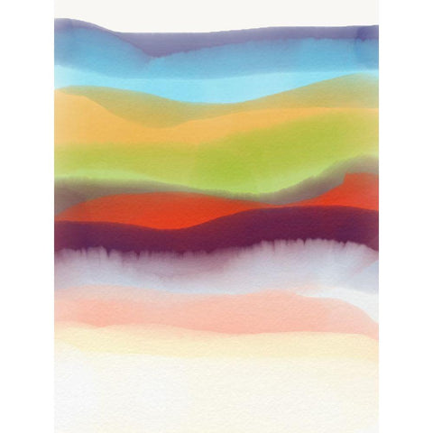 Impressions  White Modern Wood Framed Art Print by Essue, Christina