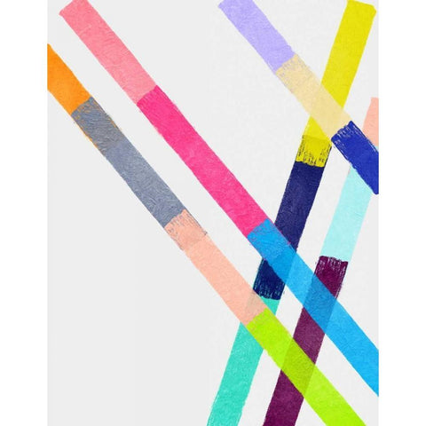 Blocking II White Modern Wood Framed Art Print by Essue, Christina
