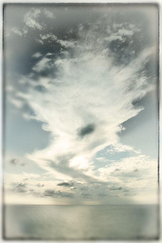 Sky Calling I  White Modern Wood Framed Art Print with Double Matting by Connolly, Karin