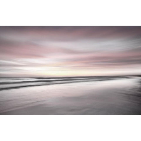 Pink Clouds  Black Modern Wood Framed Art Print by Connolly, Karin