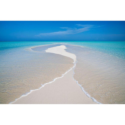 Oceans Meet White Modern Wood Framed Art Print by Frates, Dennis