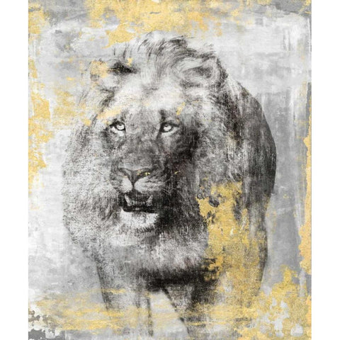 King Black Modern Wood Framed Art Print with Double Matting by Peregojina, Dina