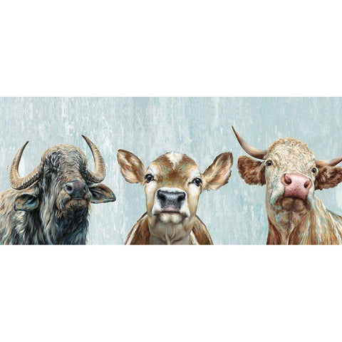 Animal Friends I Gold Ornate Wood Framed Art Print with Double Matting by Perejogina, Dina