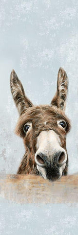 The DonkeysÂ  Black Ornate Wood Framed Art Print with Double Matting by Perejopgina, Dina
