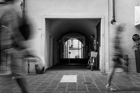 Passing By  Black Ornate Wood Framed Art Print with Double Matting by Kirshner, Dmitry