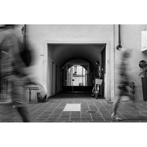 Passing By  Black Modern Wood Framed Art Print with Double Matting by Kirshner, Dmitry