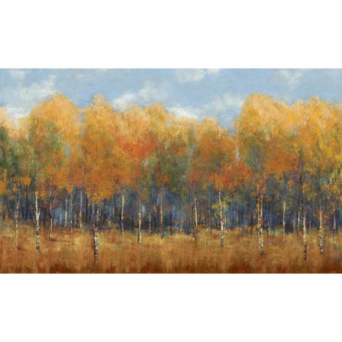 Violet Landscape White Modern Wood Framed Art Print by Dolce, Carmen