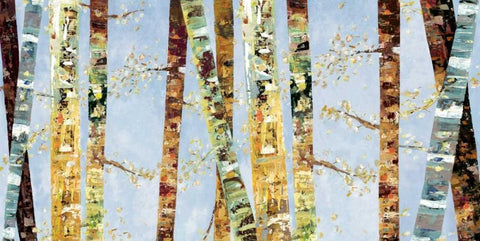 Bark Abstract White Modern Wood Framed Art Print with Double Matting by Dolce, Carmen