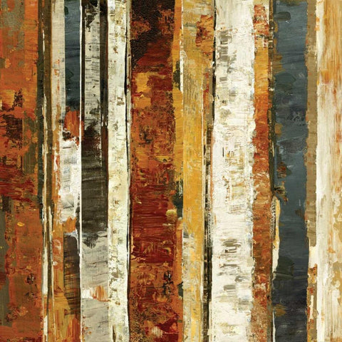 Red Amber II Black Modern Wood Framed Art Print by Dolce, Carmen