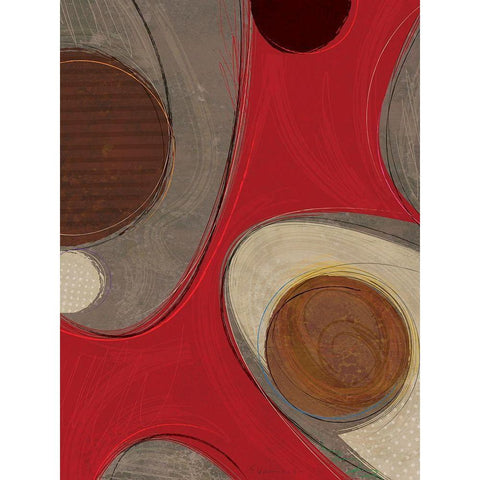 Evolution III Gold Ornate Wood Framed Art Print with Double Matting by Varrasso, Enrico