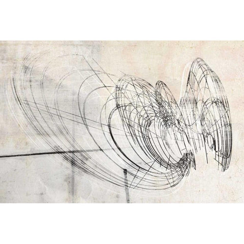 Traipse I Black Modern Wood Framed Art Print with Double Matting by Varrasso, Enrico