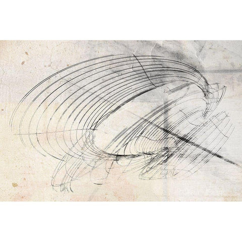 Traipse II Black Modern Wood Framed Art Print by Varrasso, Enrico