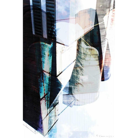 Sillo XII Black Modern Wood Framed Art Print by Varrasso, Enrico