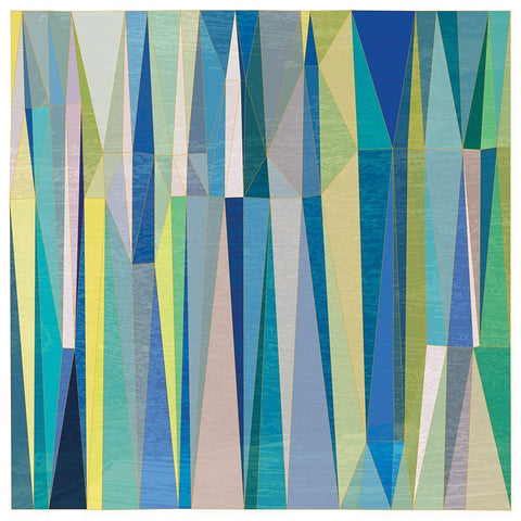 Summer Ice II White Modern Wood Framed Art Print with Double Matting by Varrasso, Enrico