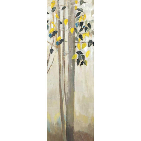 Walking Through Trees III Black Modern Wood Framed Art Print with Double Matting by K, Ella