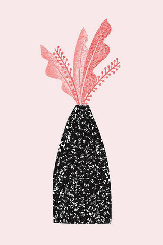 Decorative Vase White Modern Wood Framed Art Print with Double Matting by Donne, Melissa