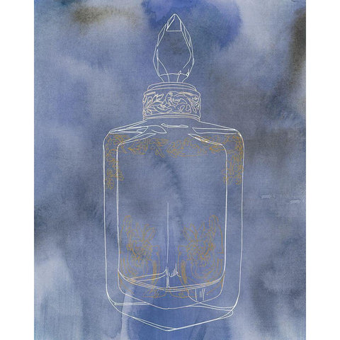 Antique Perfume Bottle I White Modern Wood Framed Art Print by Sparler, Erin