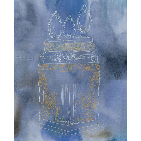 Antique Perfume Bottle II  Black Modern Wood Framed Art Print with Double Matting by Sparler, Erin