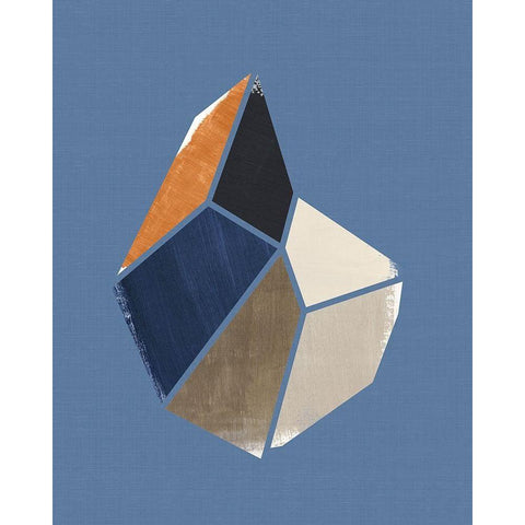 Moon Crystal I White Modern Wood Framed Art Print by Leonard, Sarah