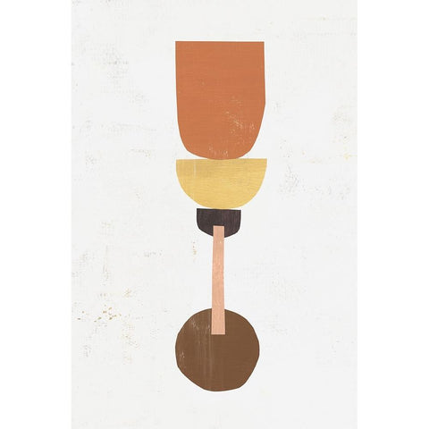 Magnitude of Balance II Gold Ornate Wood Framed Art Print with Double Matting by Leonard, Sarah