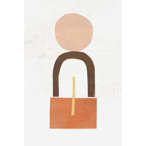 Magnitude of Balance III White Modern Wood Framed Art Print by Leonard, Sarah