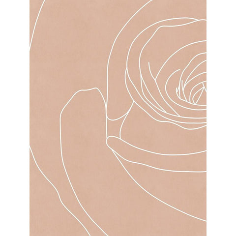 Blush Flowers III  Black Modern Wood Framed Art Print by Leonard, Sarah