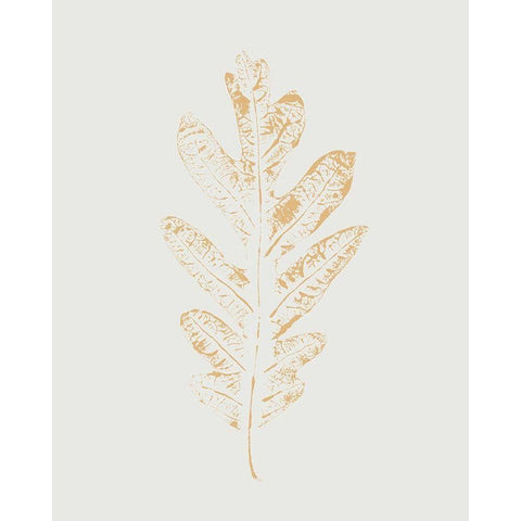 Colour Leaf Print IV Black Modern Wood Framed Art Print by Leonard, Sarah