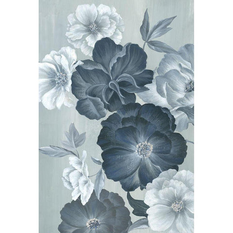 Delicate Blooms II White Modern Wood Framed Art Print by Watts, Eva