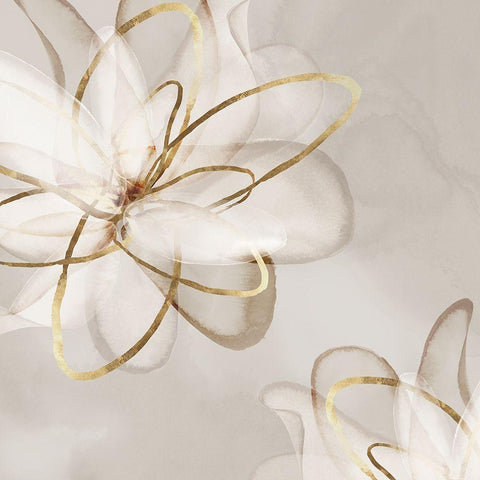 Transparent Beauty I  White Modern Wood Framed Art Print with Double Matting by Watts, Eva