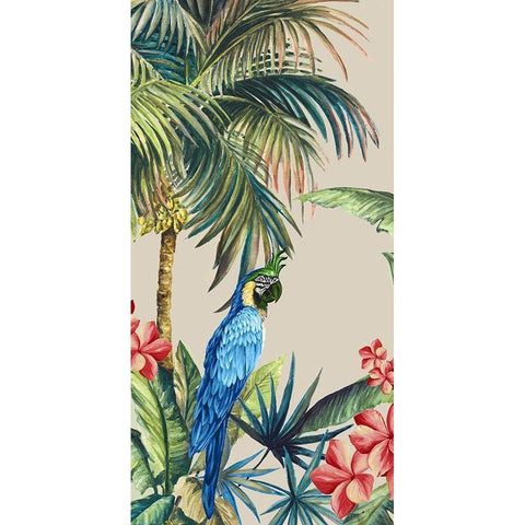 Tropicano II  Black Modern Wood Framed Art Print with Double Matting by Watts, Eva