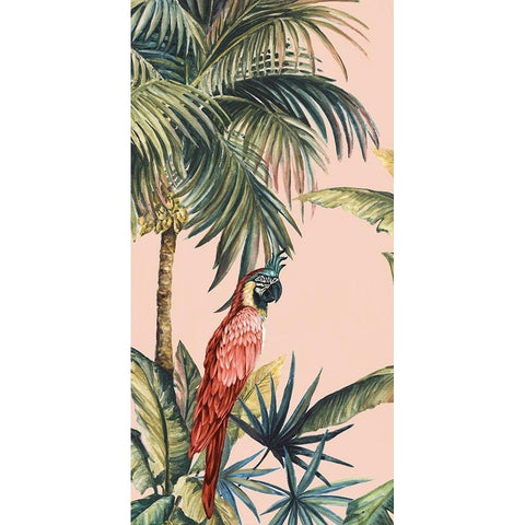 Tropicano II  Black Modern Wood Framed Art Print with Double Matting by Watts, Eva