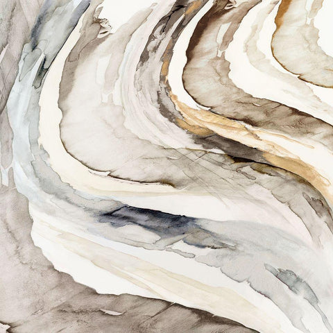 Gulf  Gold Ornate Wood Framed Art Print with Double Matting by Watts, Eva